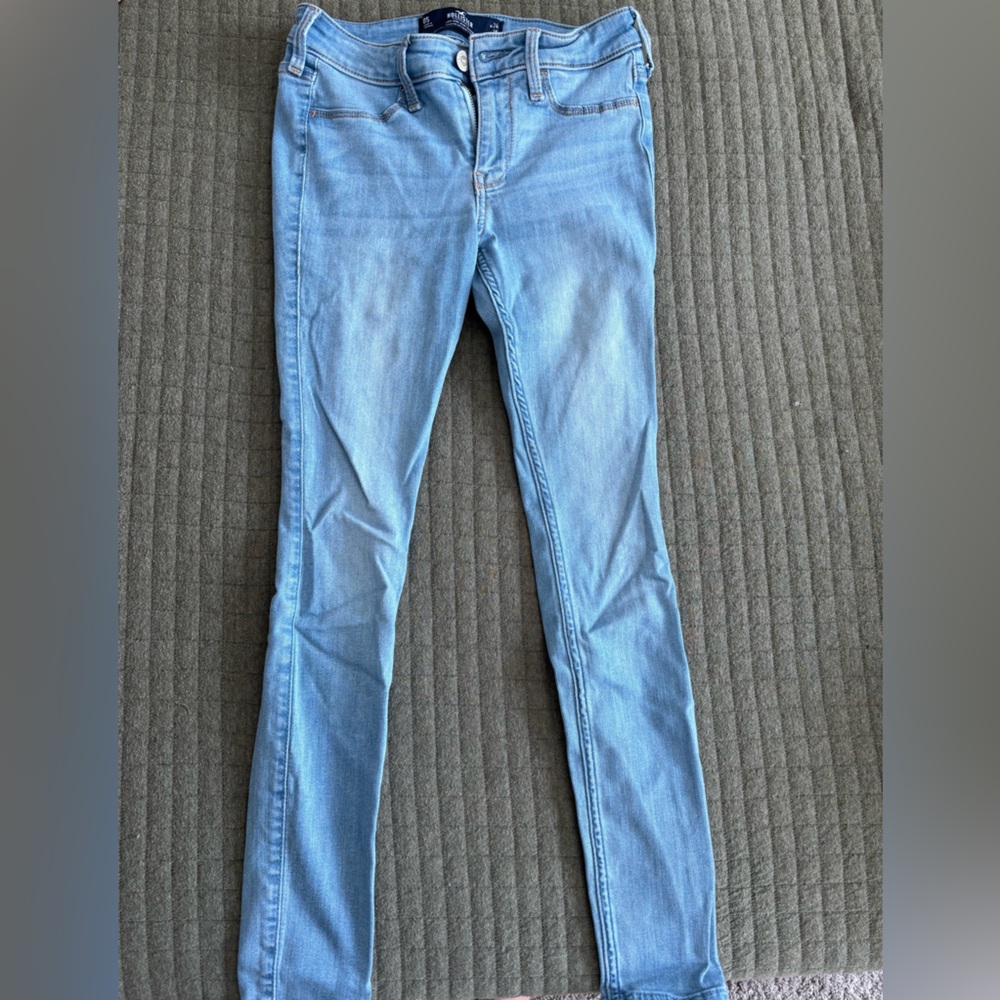 Hollister Light Blue Low Rise Jeggings